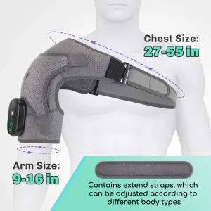 Adjustable Heating Vibration Shoulder Brace Support