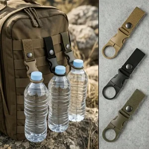 3pcs Outdoor Portable Hiking Water Bottle Quick Clip